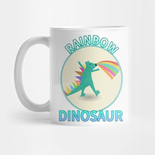 rainbow dinosaur Mug